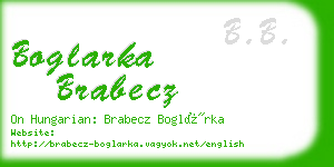 boglarka brabecz business card